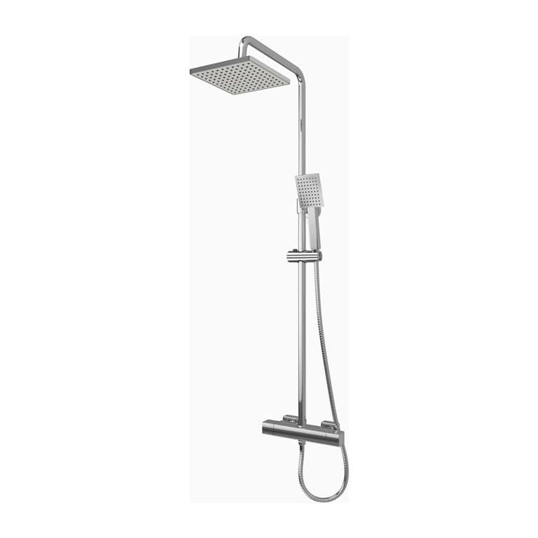 Gainsborough Square Bar Mixer Shower - Chrome