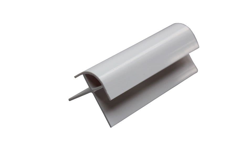 Giavani White External Corner Trim - 8mm x 2.6m