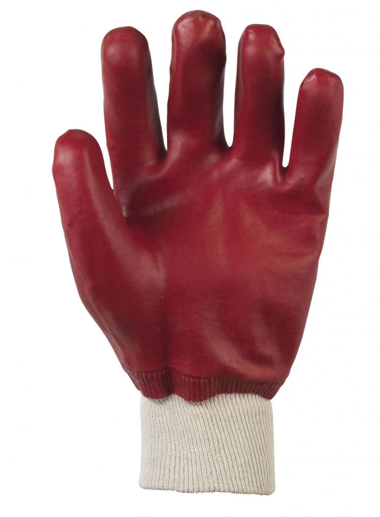 Glenwear PVC Coated Waterproof Glove - Red 10-XL