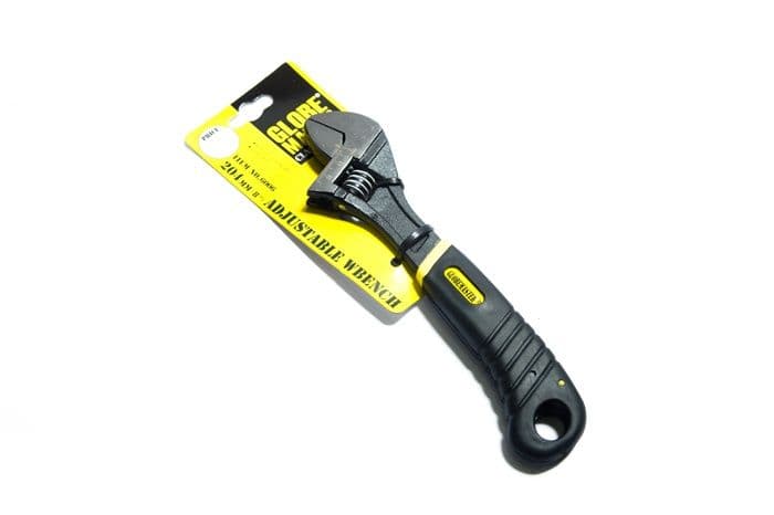 Globemaster Non Slip Adjustable Wrench - 204mm(8")