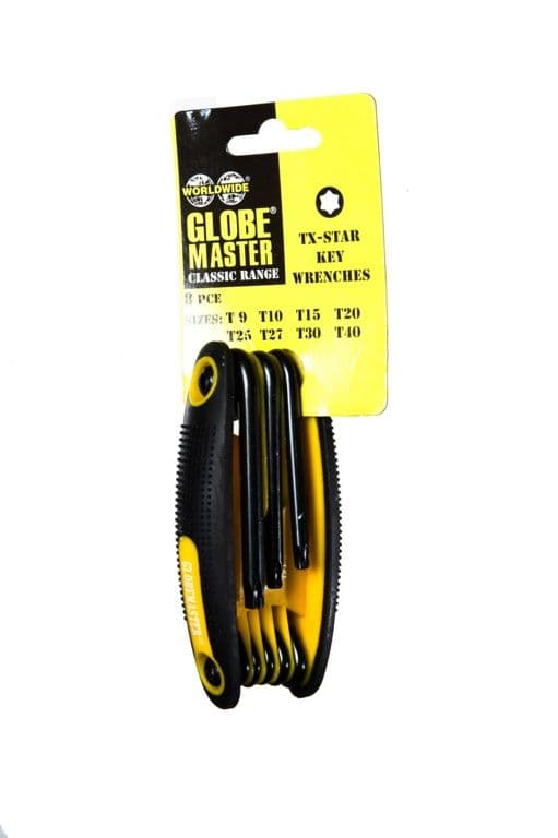 Globemaster Torx Tx Star Prof Scrwdriver - T9,T10,T15,T20,T25,T27,T30,T40