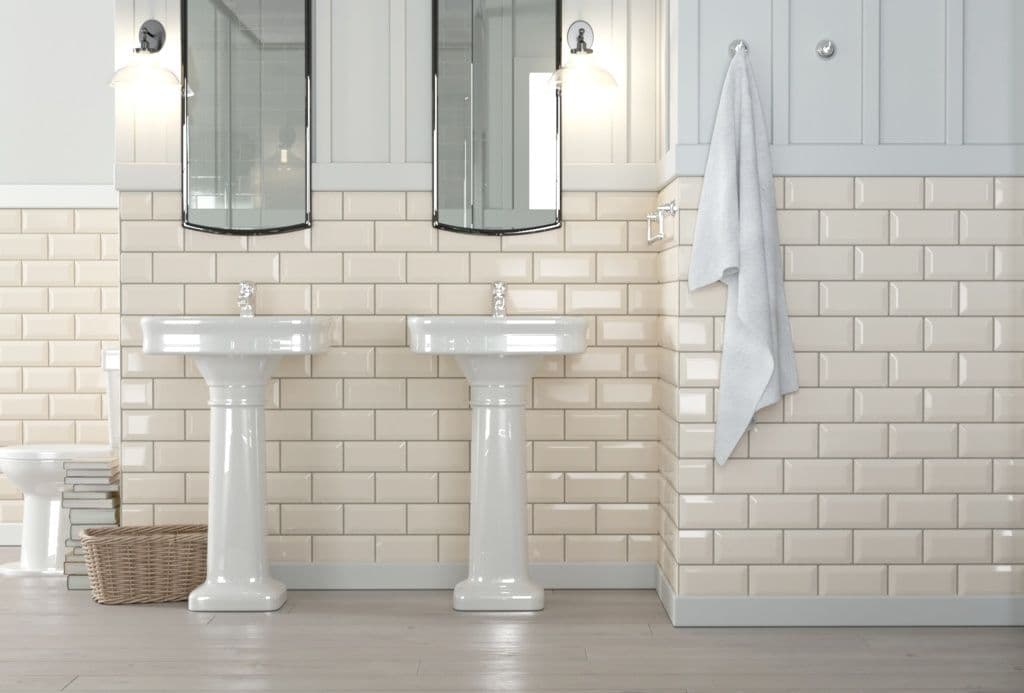 Golden Tile Bevel Metro Wall Tile 20 x 10cm - Beige 0.88m2