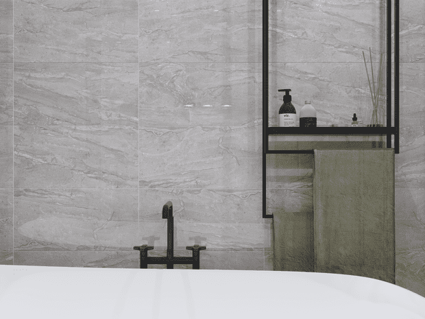 Golden Tile Marmo Milano Grey Marble Wall Tile 30 x 60cm - 1.44m2