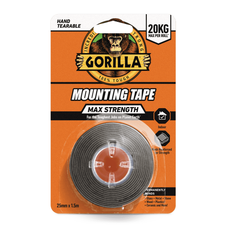 Gorilla Max Strength Mounting Tape - 1.5m Black