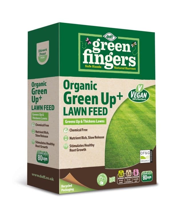 GREEN FINGERS Organic Green Up Lawn Feed - 1.25kg