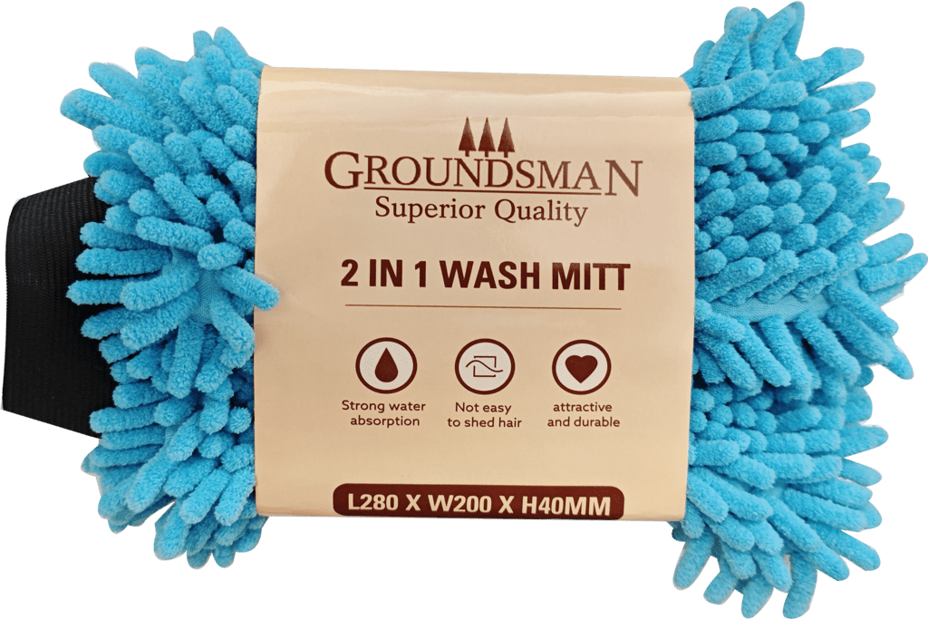Groundsman 2 In 1 Microfibre Wash Mitt - 28x20