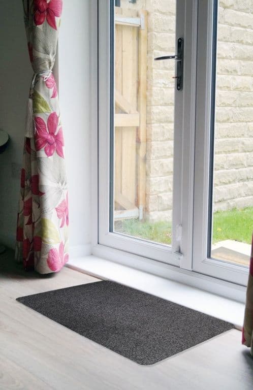 Groundsman Dirt Guard Plain Cotton Barrier Doormat 50 x 80cm - Anthracite