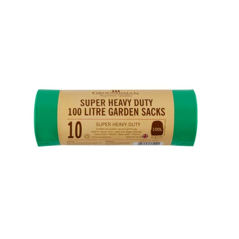 Groundsman Super Heavy Duty Garden Sacks - 100L - Roll of 10