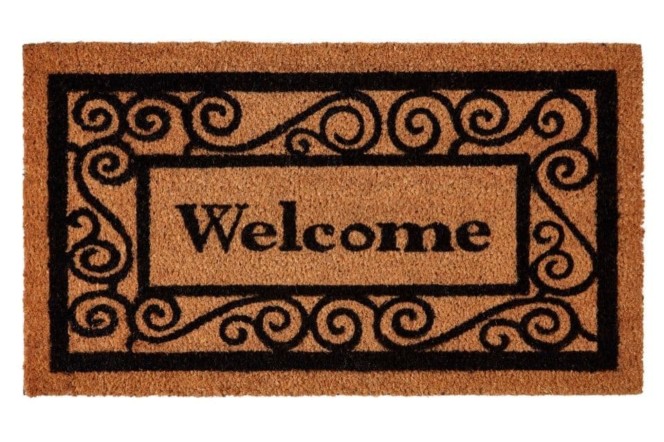 Groundsman Welcome Grey Coco Doormat - 40 x 70cm
