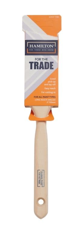 Hamilton For The Trade Long Handled Angled Brush - 2"