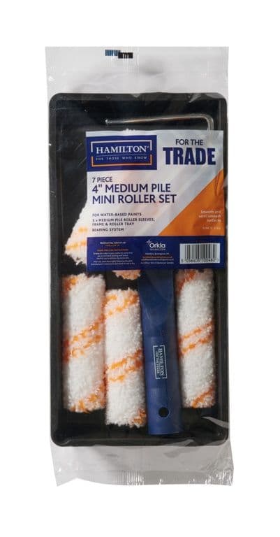 Hamilton For The Trade Medium Pile Mini Roller Set 4" - 7 Piece