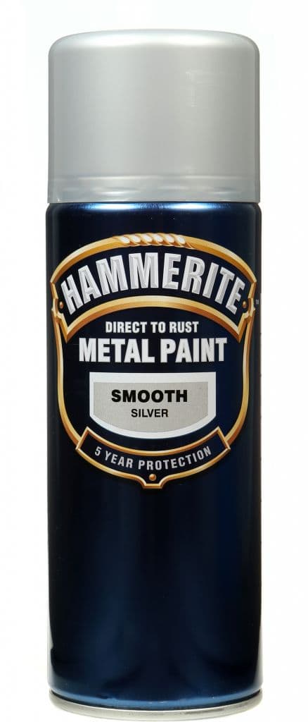 Hammerite Metal Paint 400ml Aerosol - Smooth Silver