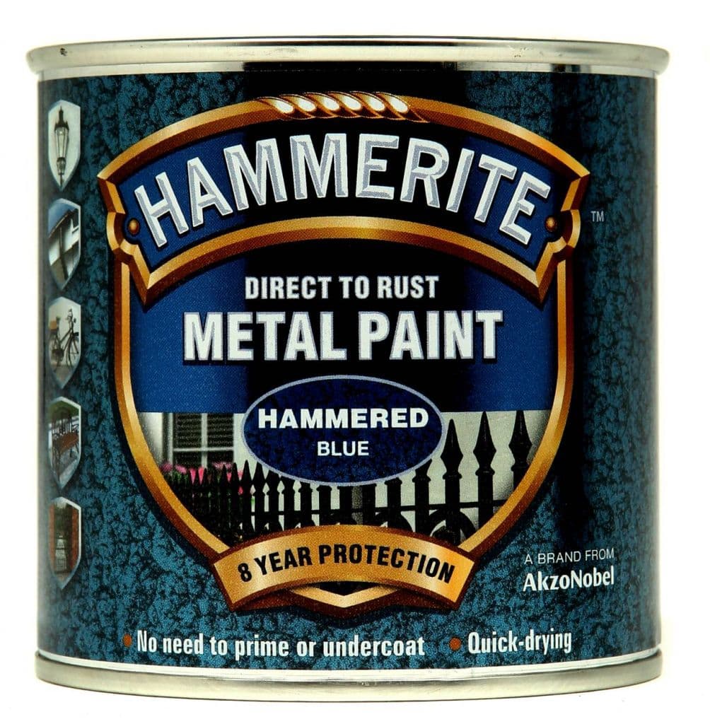Hammerite Metal Paint Hammered 250ml - Blue