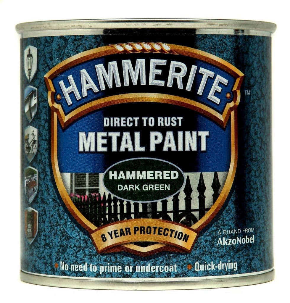 Hammerite Metal Paint Hammered 250ml - Dark Green