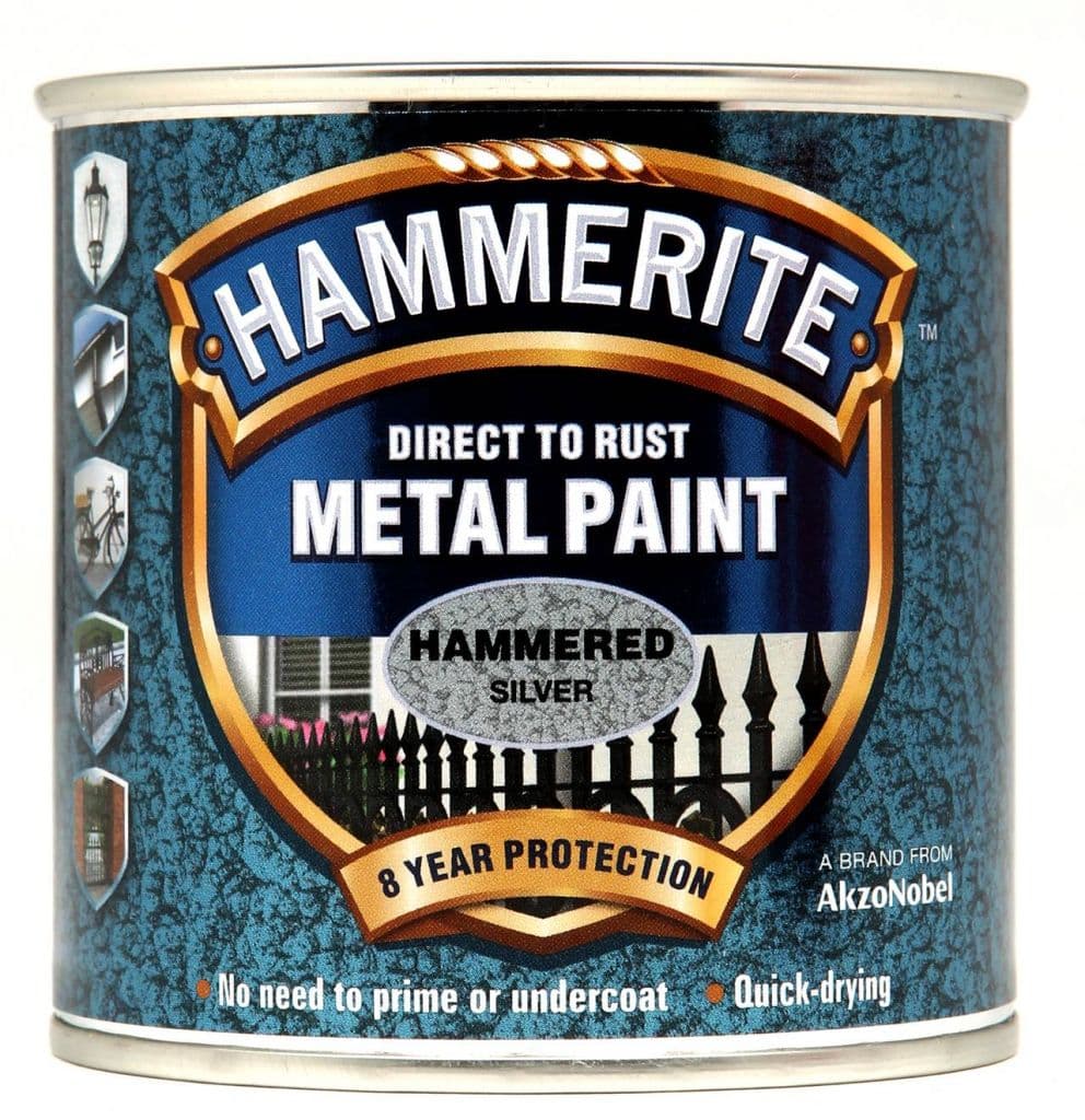 Hammerite Metal Paint Hammered 250ml - Silver