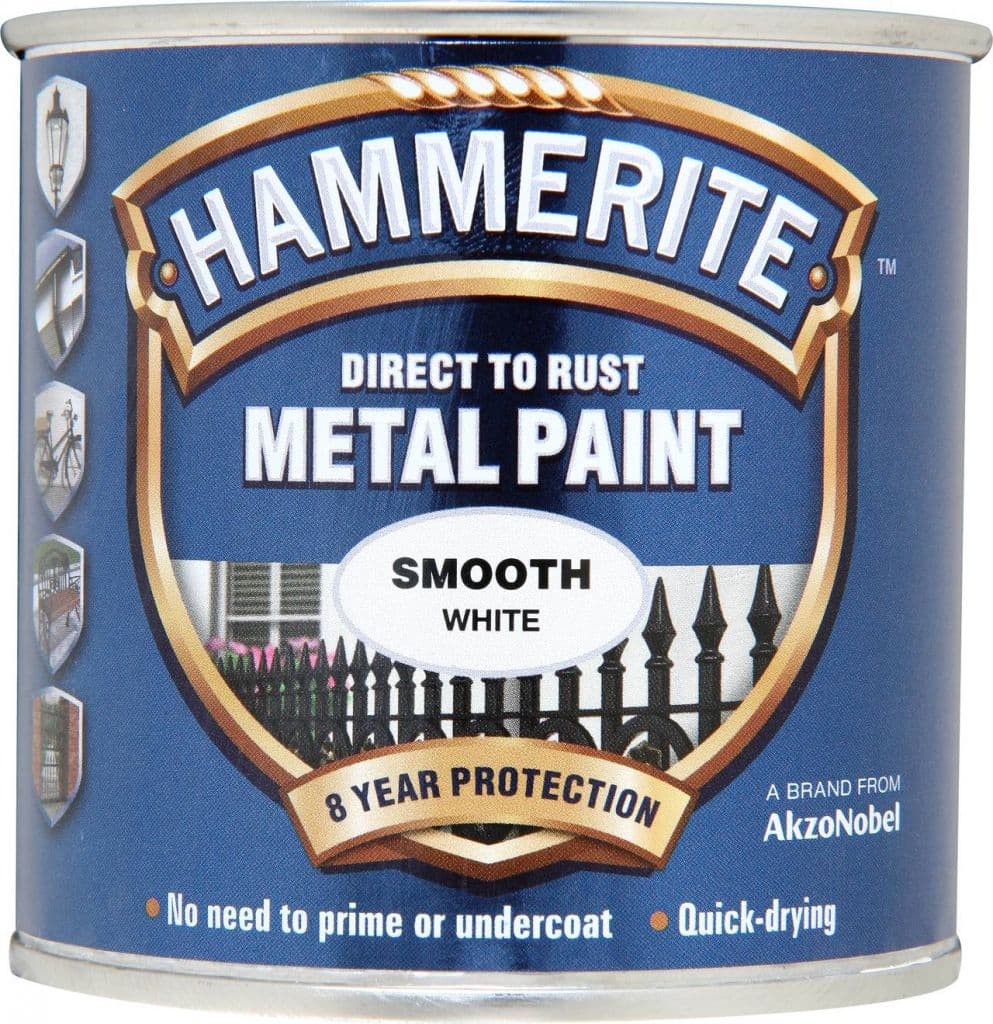 Hammerite Metal Paint Smooth 250ml - White