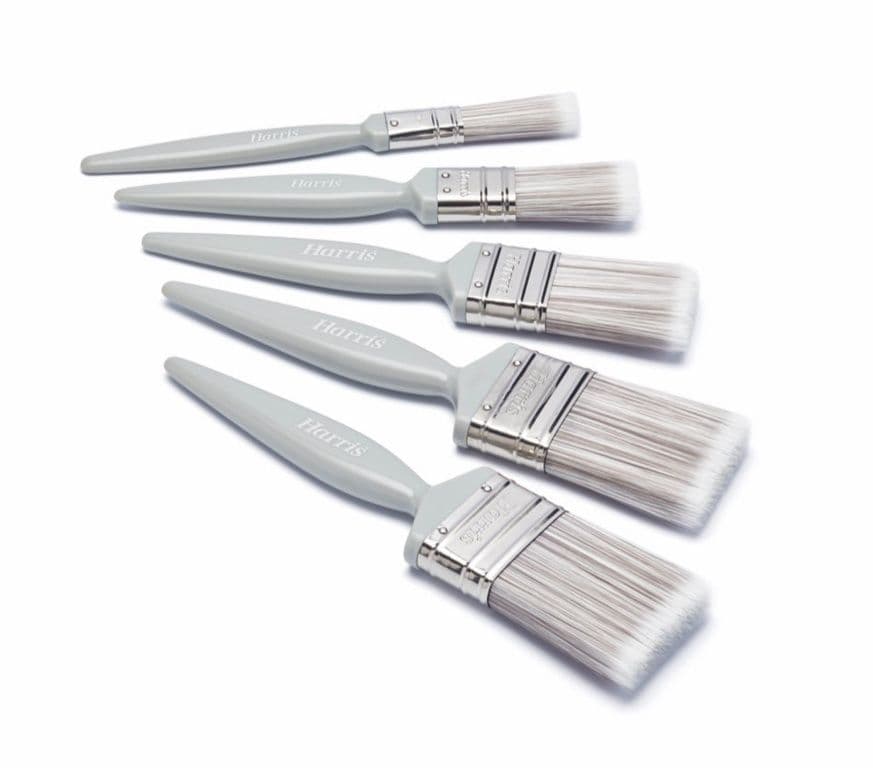 Harris Essentials Wall & Ceiling Paint Brush Set - Pack 5