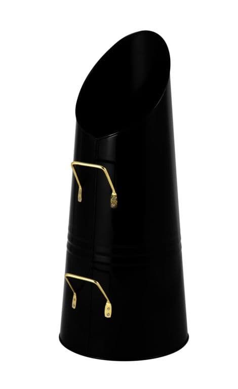 Hearth & Home Anthracite Coal Hod Black & Brass - 23"