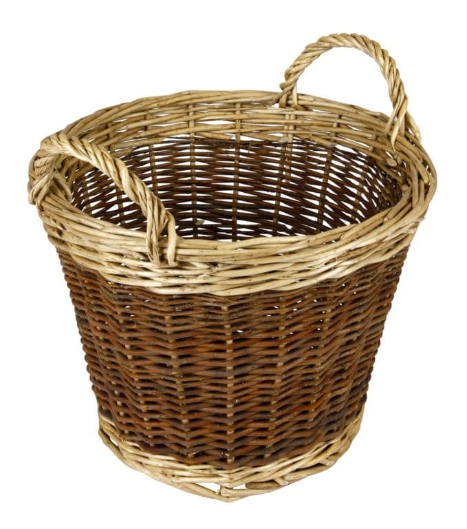 Hearth & Home Two Tone Log Basket - 30cm