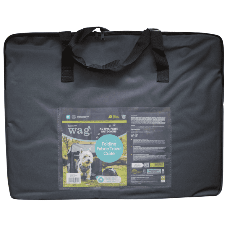 Henry Wag Folding Fabric Travel Pet Crate - Medium