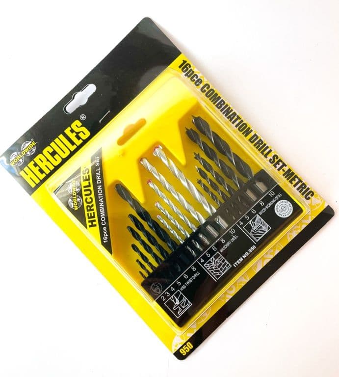 Hercules Combination Drill Set - 16 Pc