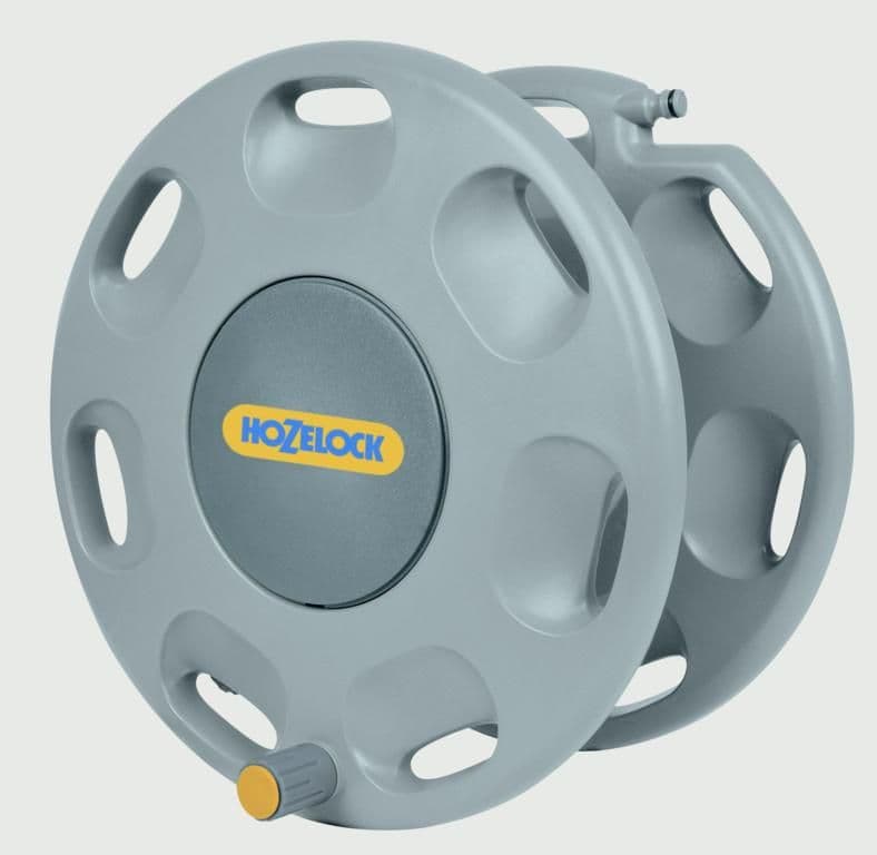 Hozelock Wall Mounted Reel with Hose Guide - 60m