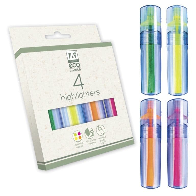 Ig Design Eco Essentials Highlighters - Pack 4