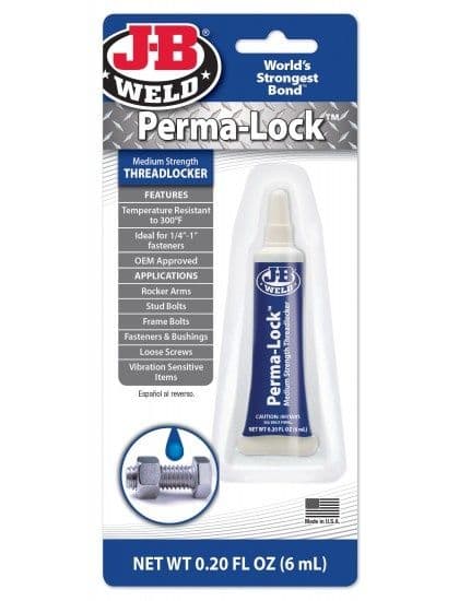 JB Weld Perma-Lock Threadlocker - Mid Strength Blue 6ml