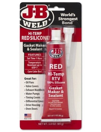 JB Weld Silicone Hi Temp 85gm - Red