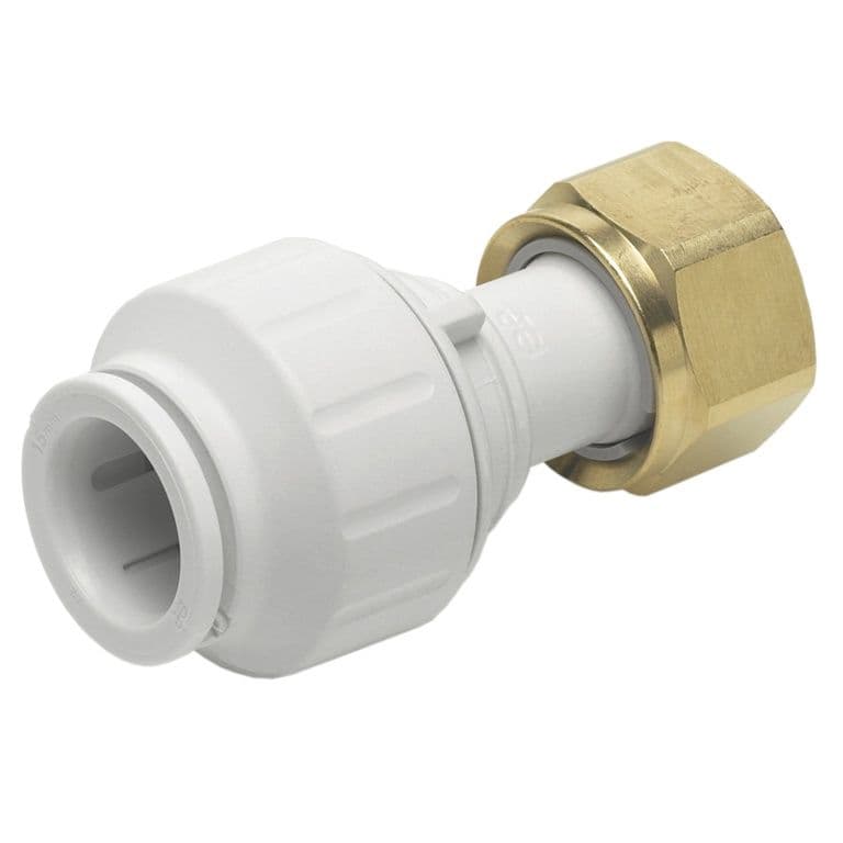 JG Speedfit Straight Tap Connector - 15mm x 1/2 tsp Pack 5