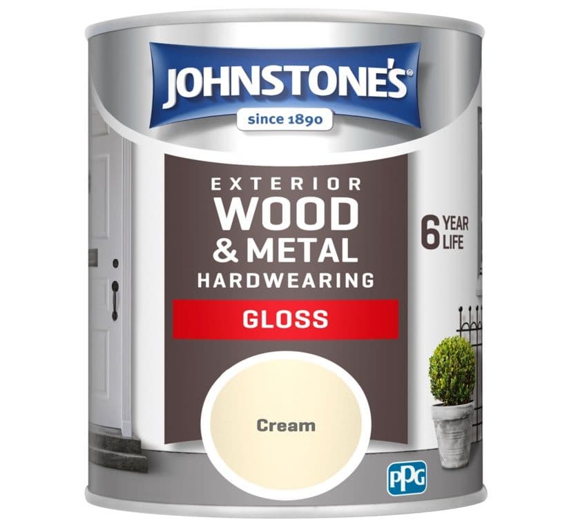 Johnstone's Exterior Hardwearing Gloss 750ml - Cream
