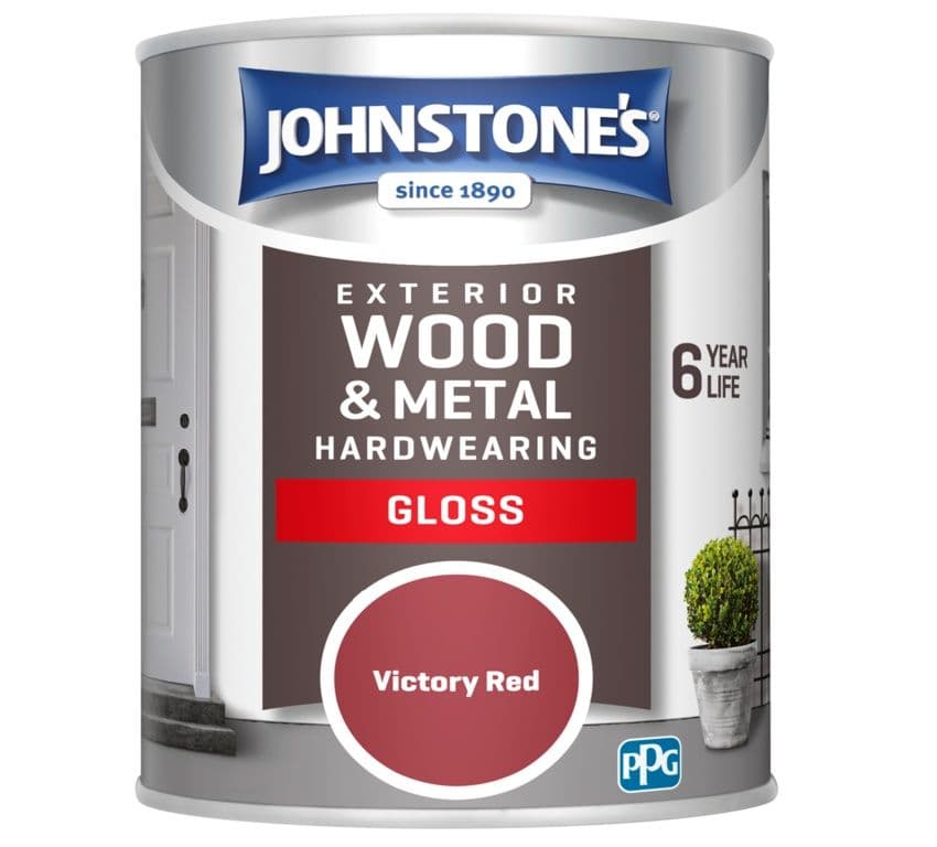 Johnstone's Exterior Hardwearing Gloss 750ml - Victory Red