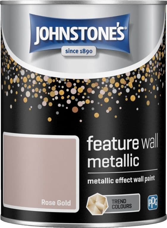 Johnstone's Feature Wall Metallic 1.25L - Rose Gold