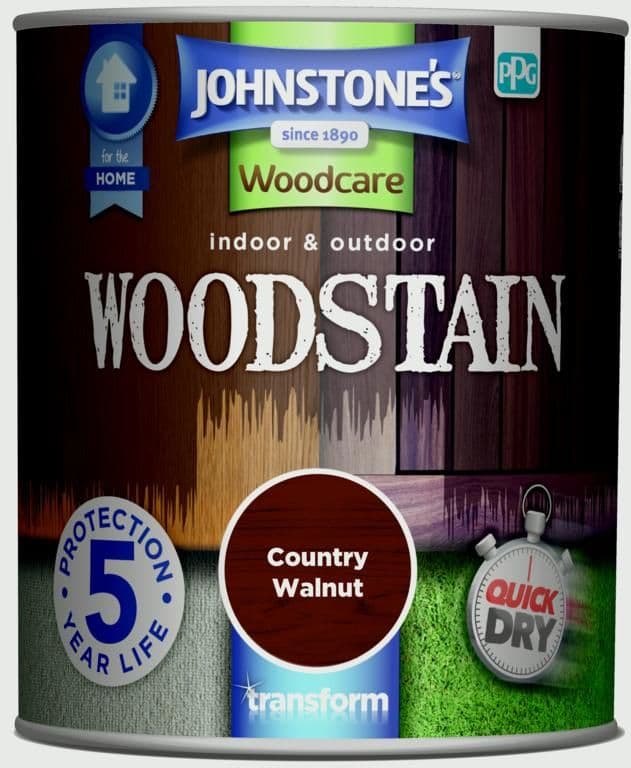 Johnstone's Indoor & Outdoor Woodstain 750ml - Walnut