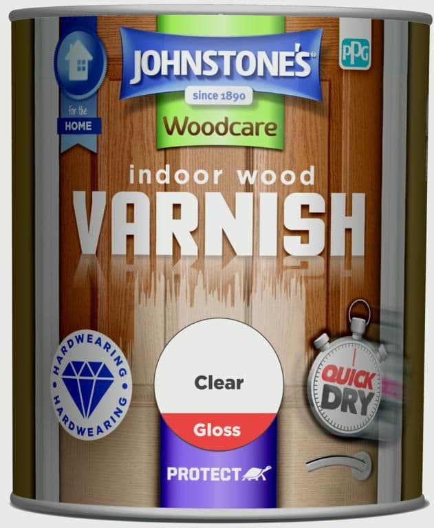 Johnstone's Indoor Wood Varnish - Clear Gloss - 750ml