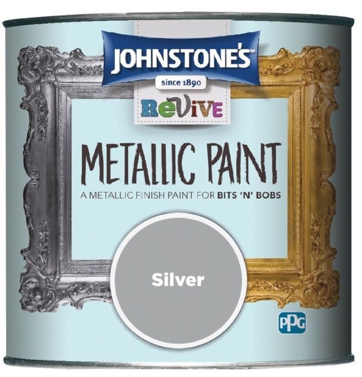 Johnstone's Metallic Paint 375ml - Silver