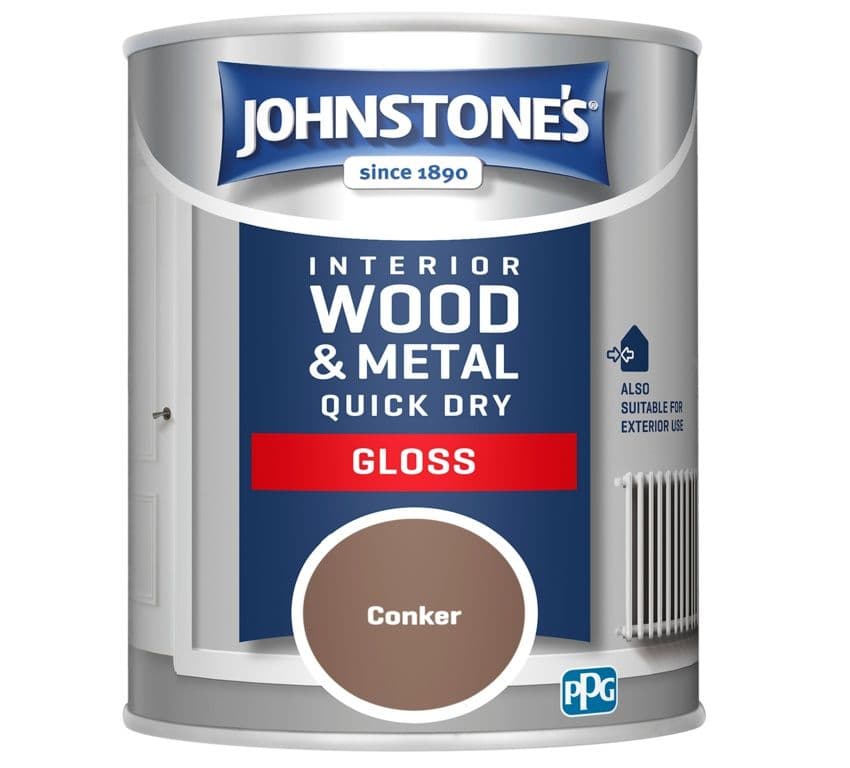 Johnstone's Quick Dry Gloss - 750ml Conker