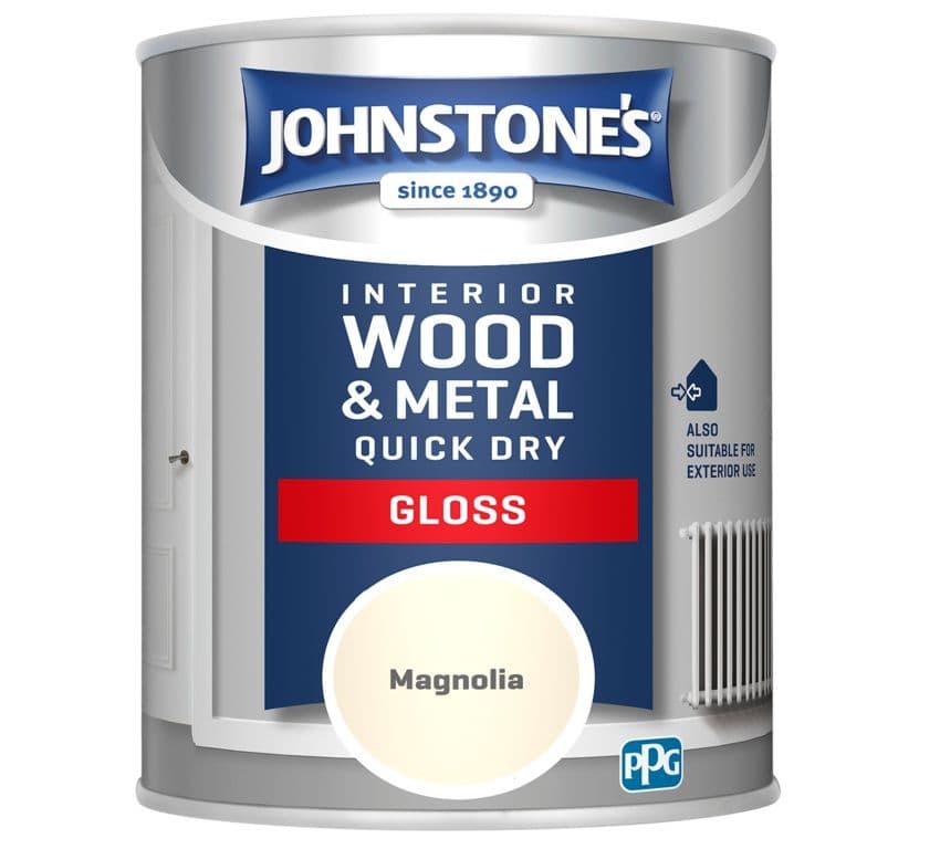 Johnstone's Quick Dry Gloss - 750ml Magnolia