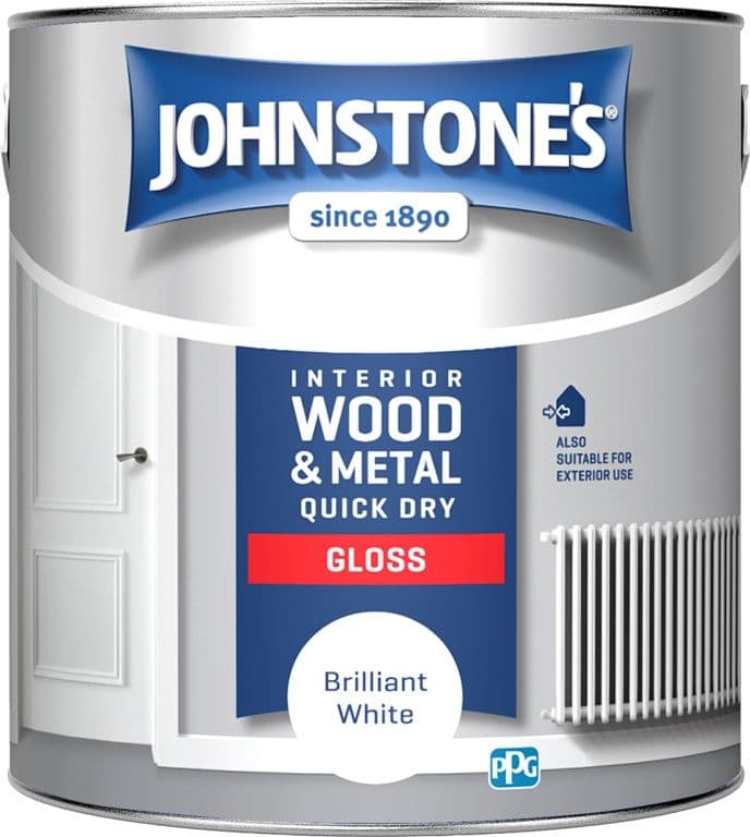 Johnstone's Quick Dry Gloss - Brilliant White - 2.5L