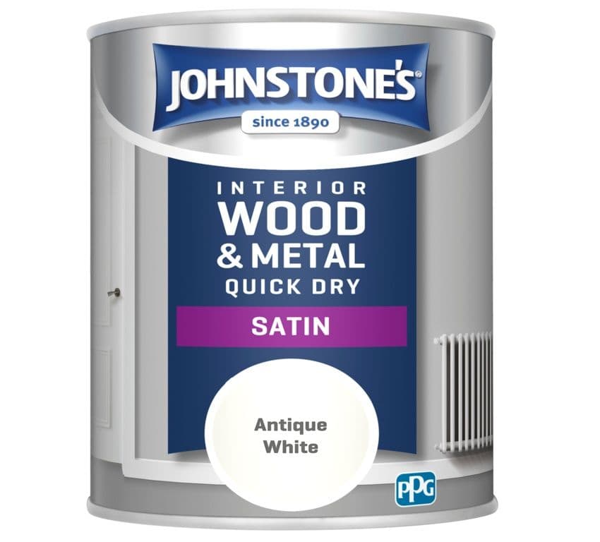Johnstone's Quick Dry Satin 750ml - Antique White