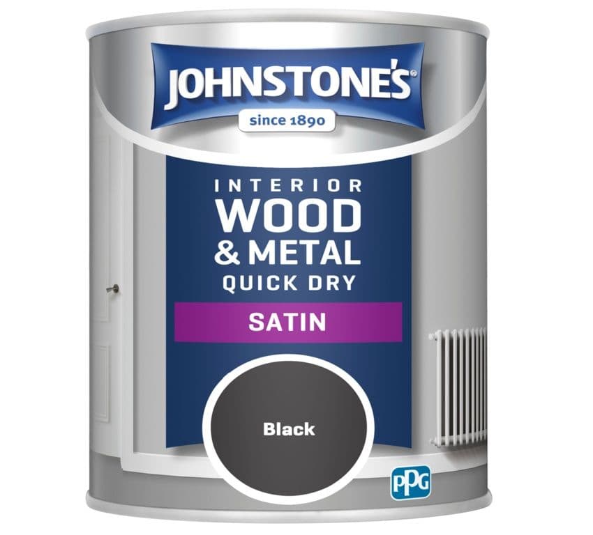 Johnstone's Quick Dry Satin 750ml - Black