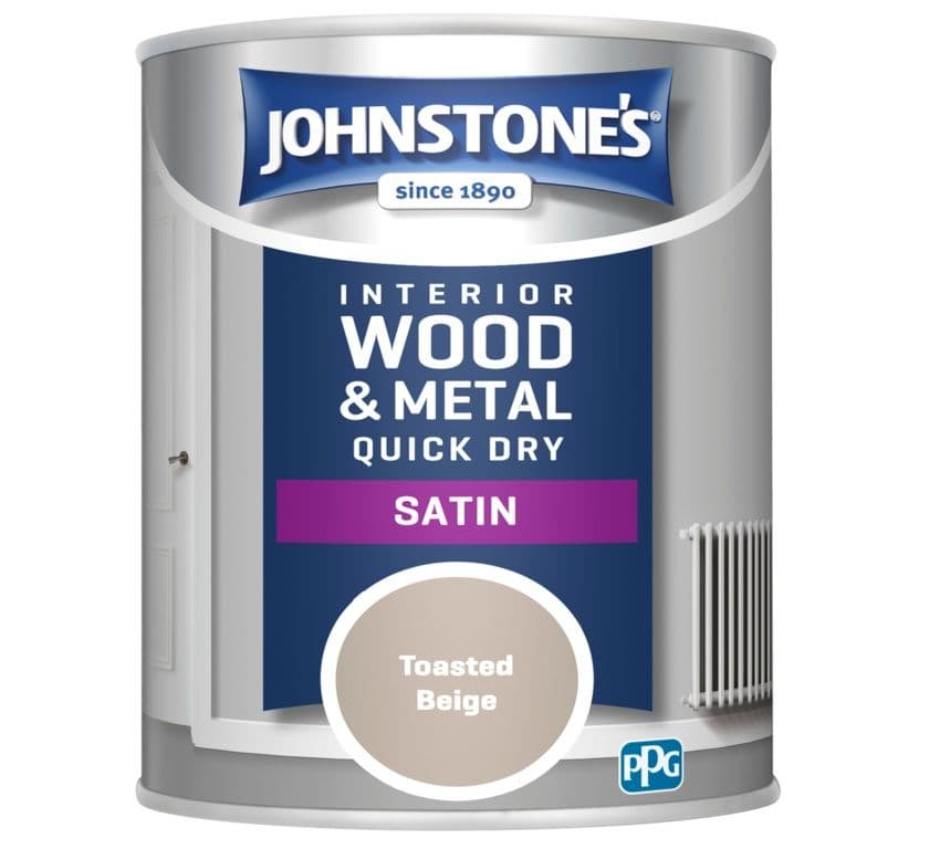Johnstone's Quick Dry Satin 750ml - Toasted Beige