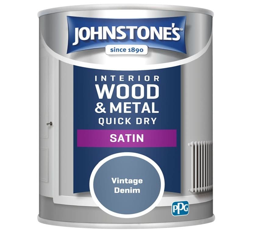 Johnstone's Quick Dry Satin 750ml - Vintage Denim