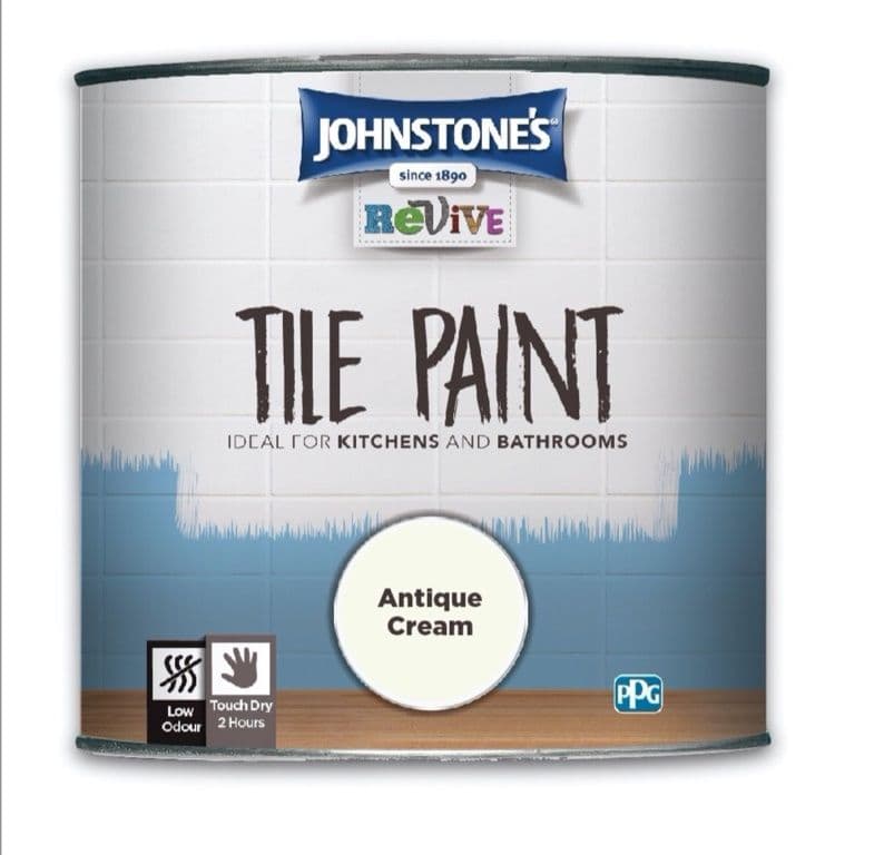Johnstone's Tile Paint 750ml - Antique Cream