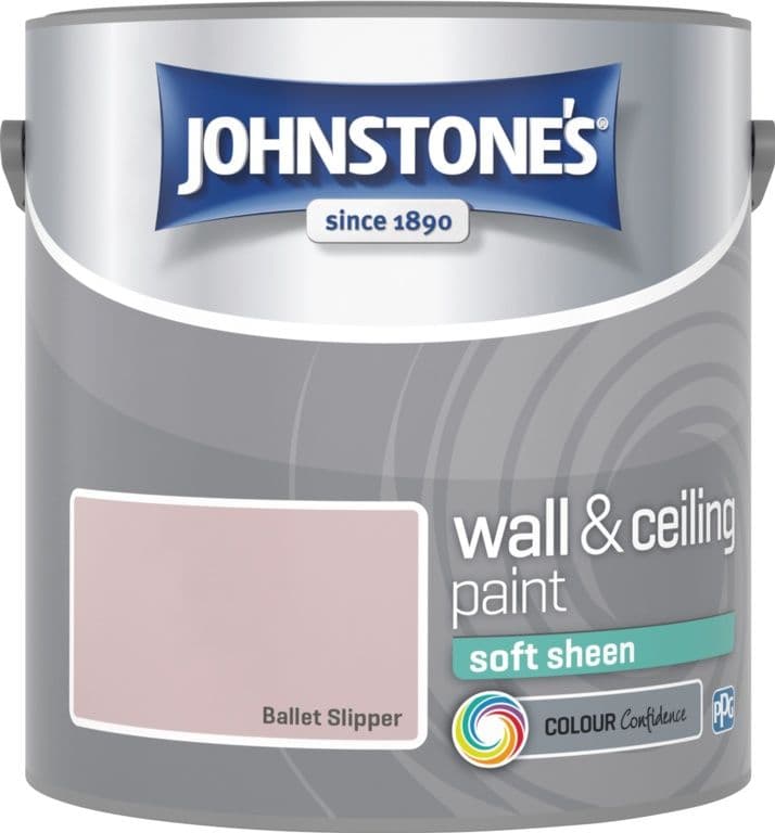 Johnstone's Wall & Ceiling Soft Sheen 2.5L - Ballet Slipper