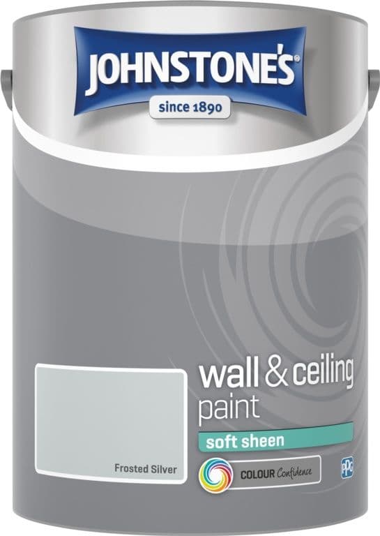 Johnstone's Wall & Ceiling Soft Sheen 5L - Frosted Silver