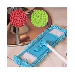 JVL Flat Bobble Microfibre Mop And Handle - Assorted Colours