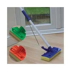 JVL Flat Sponge Mop And Handle - Assorted Colours