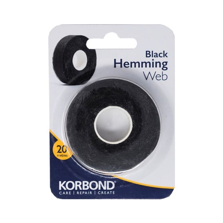 Korbond Hemming Web Black - 20m