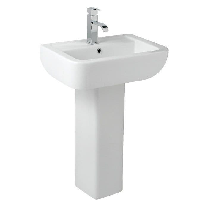 Kvit Square Full Pedestal - White
